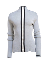 Cordova - Light Grey "Soelden Ski" Ribbed Sweater Sz L - Current Boutique