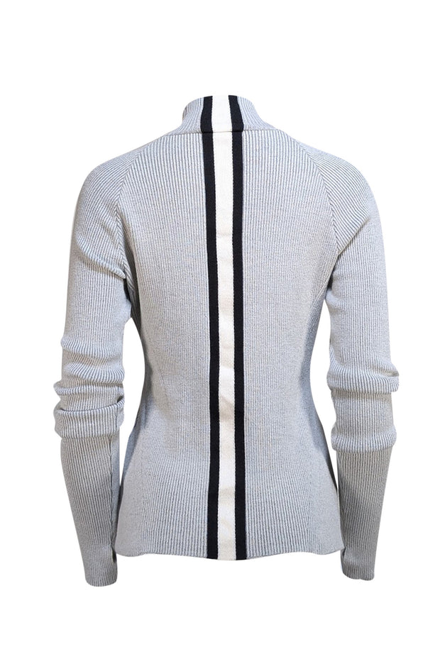 Cordova - Light Grey "Soelden Ski" Ribbed Sweater Sz L - Current Boutique