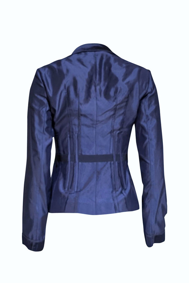 Prada - Navy and Black Fitted Blazer Sz M - Current Boutique