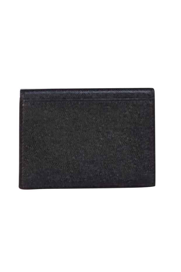 Yves Saint Laurent - Black Leather Card Holder Wallet