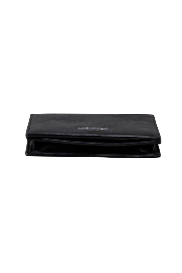 Yves Saint Laurent - Black Leather Card Holder Wallet