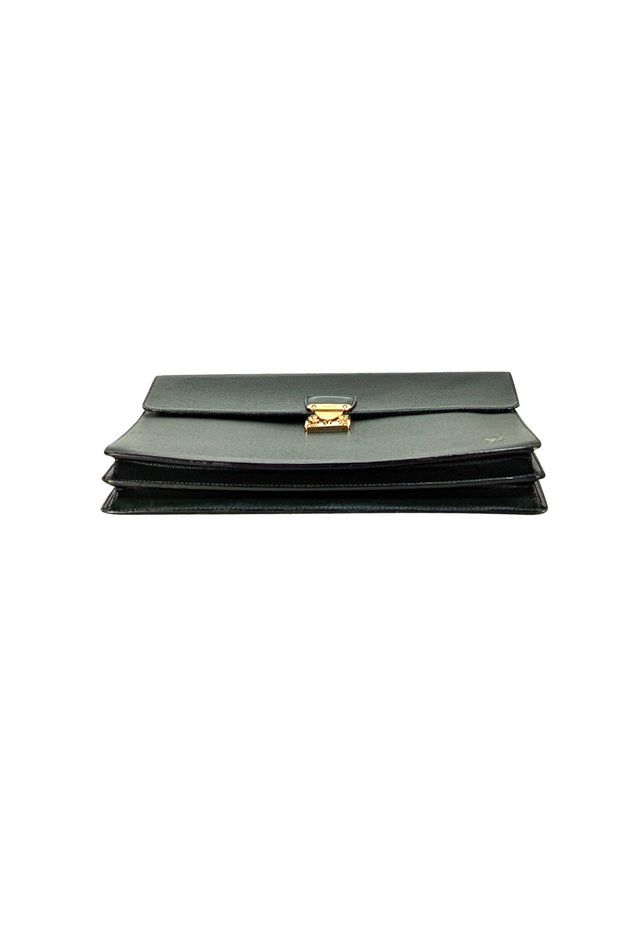 Louis Vuitton - Green Leather Briefcase