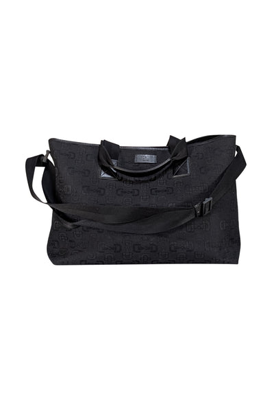 Gucci - Black Horsebit Jacquard Canvas Tote Bag
