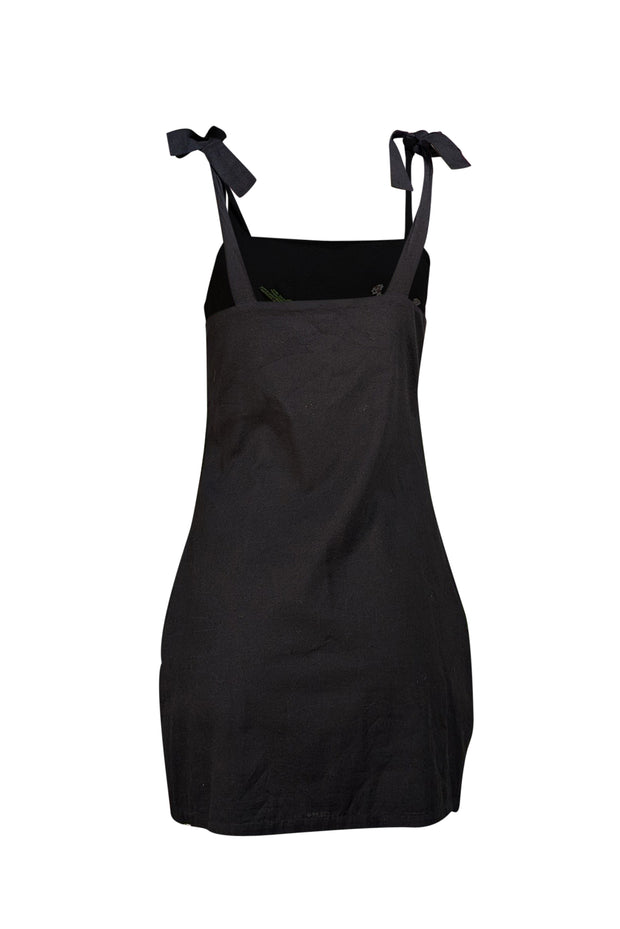 Never Fully Dressed - Black Sleeveless Beaded "Catalina" Mini Dress Sz 4 - Current Boutique