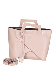 Persaman - Light Pink Leather Satchel Bag - Current Boutique