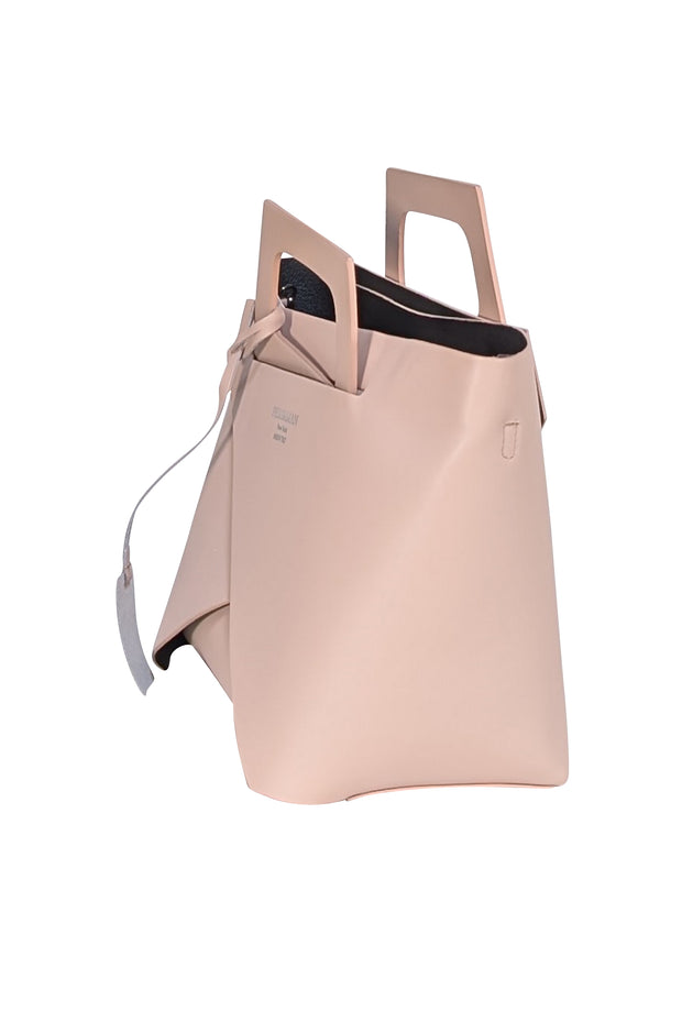 Persaman - Light Pink Leather Satchel Bag - Current Boutique