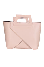 Persaman - Light Pink Leather Satchel Bag - Current Boutique