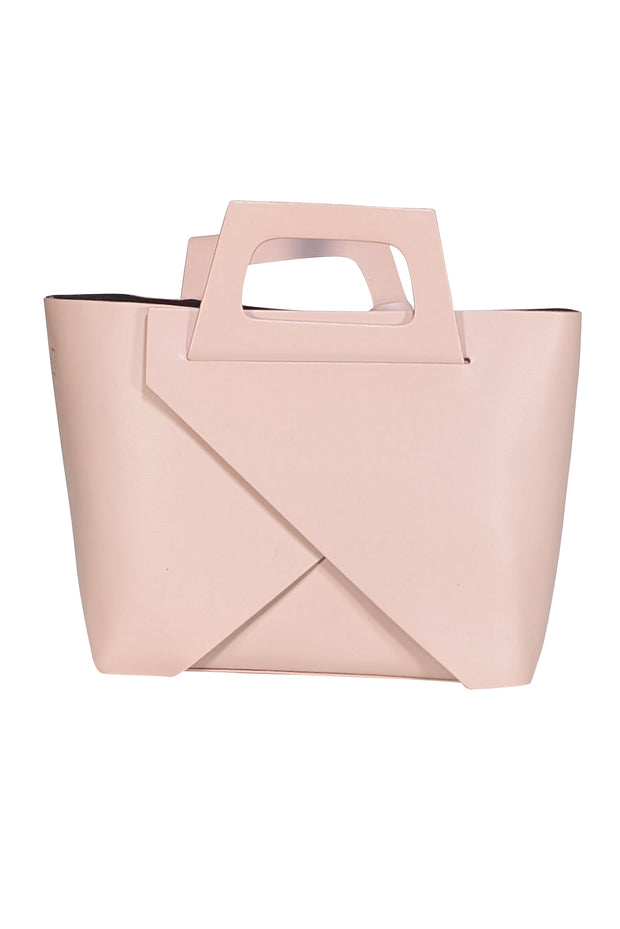 Persaman - Light Pink Leather Satchel Bag - Current Boutique