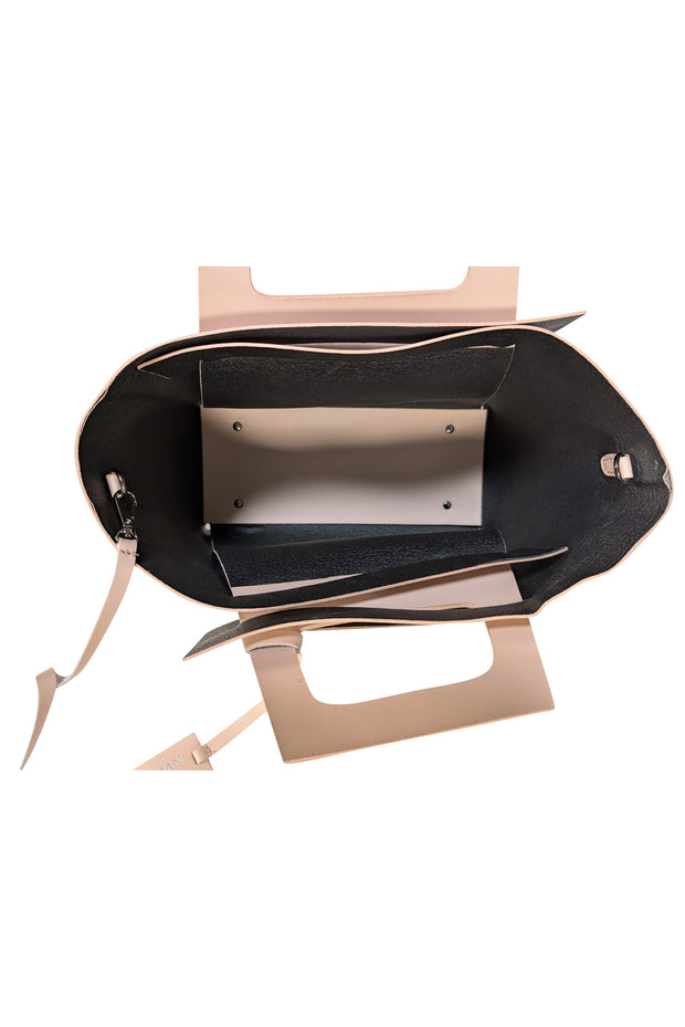 Persaman - Light Pink Leather Satchel Bag - Current Boutique