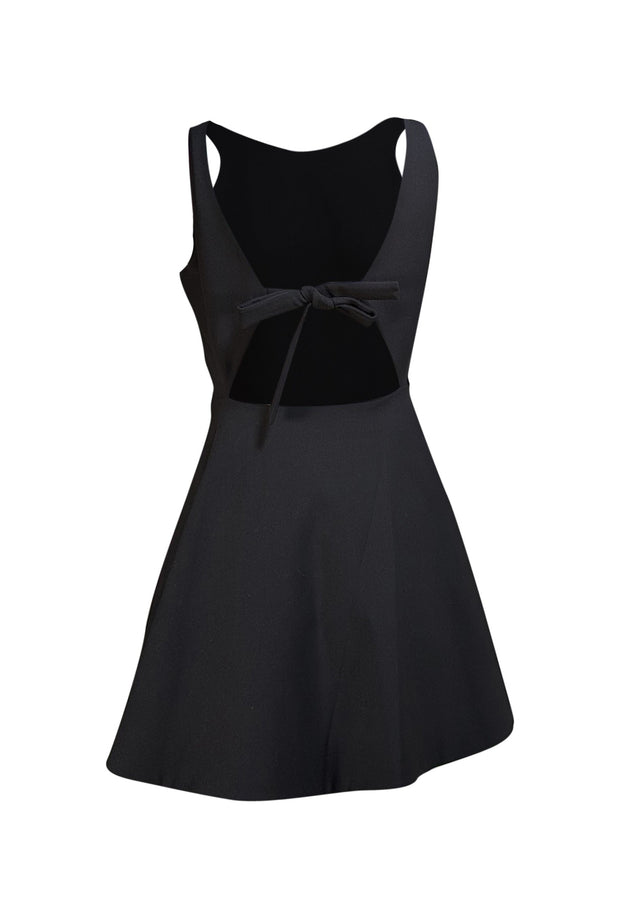 Elizabeth & James - Black Tie Back Mini "Britt" Dress Sz 4 - Current Boutique