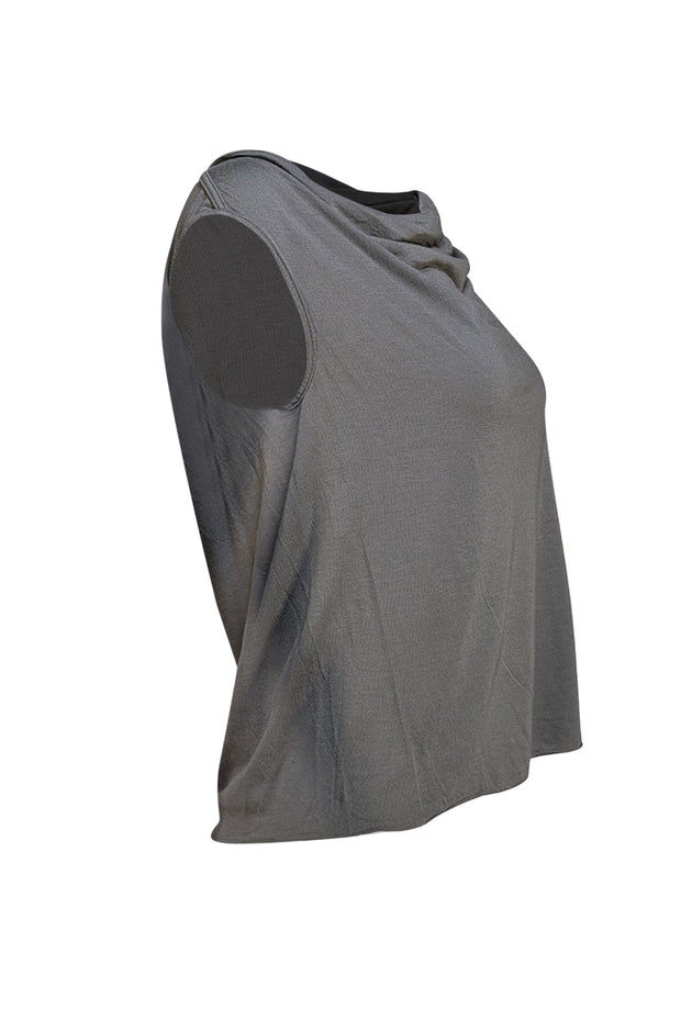 Rick Owens - Grey Cowl Neck Tank Top Sz S