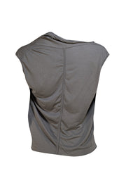 Rick Owens - Grey Cowl Neck Tank Top Sz S