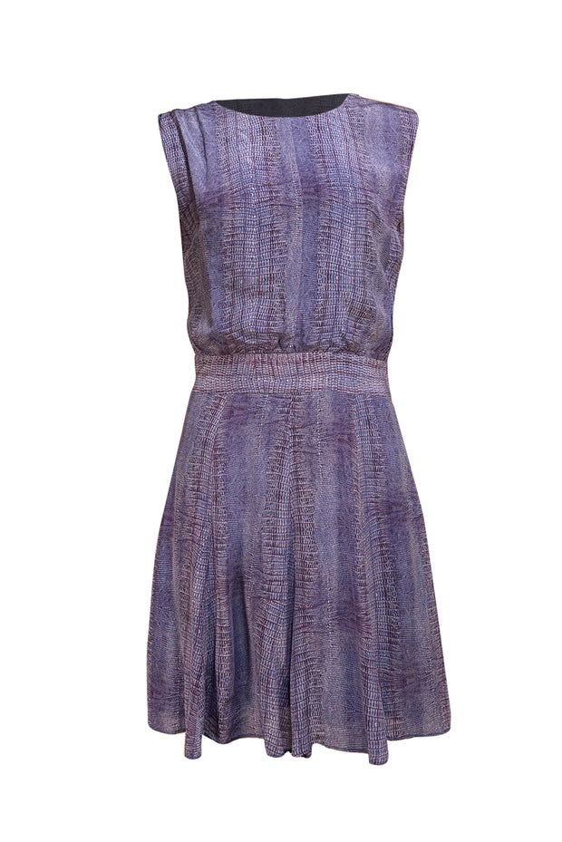 See by Chloe - Purple & Blue Snakeskin Print Mini Dress Sz 6u - Current Boutique