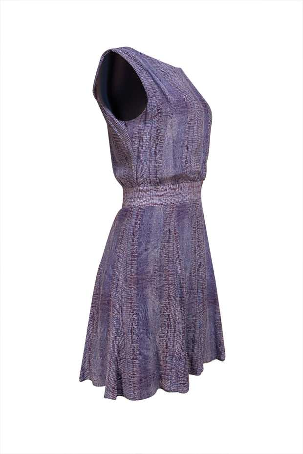 See by Chloe - Purple & Blue Snakeskin Print Mini Dress Sz 6u - Current Boutique