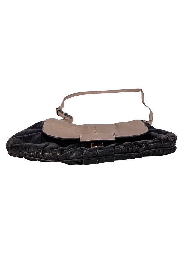 Marc by Marc Jacobs - Black & Taupe Leather Crossbody Bag - Current Boutique