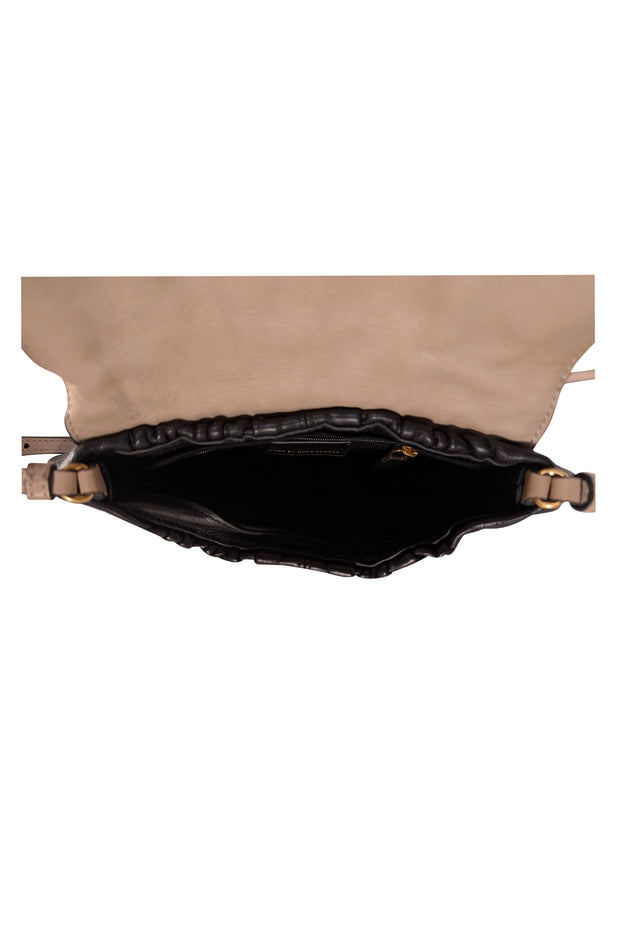 Marc by Marc Jacobs - Black & Taupe Leather Crossbody Bag - Current Boutique