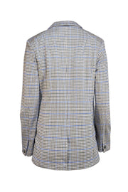 Rag & Bone - Beige, Black, & Blue Houndstooth Blazer Sz 6 - Current Boutique