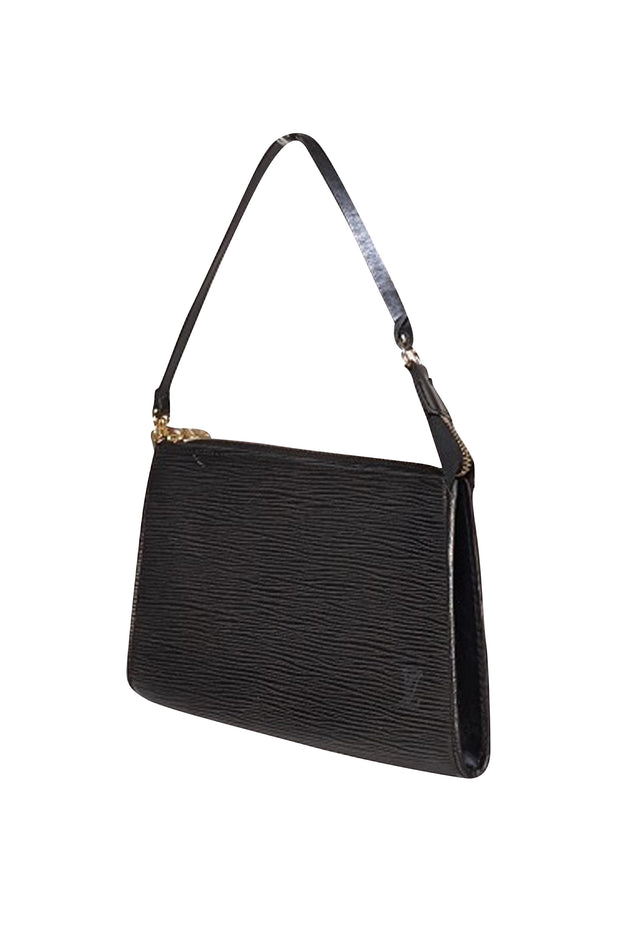 Louis Vuitton - Black Epi Leather Pochette Bag - Current Boutique