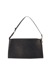 Louis Vuitton - Black Epi Leather Pochette Bag - Current Boutique