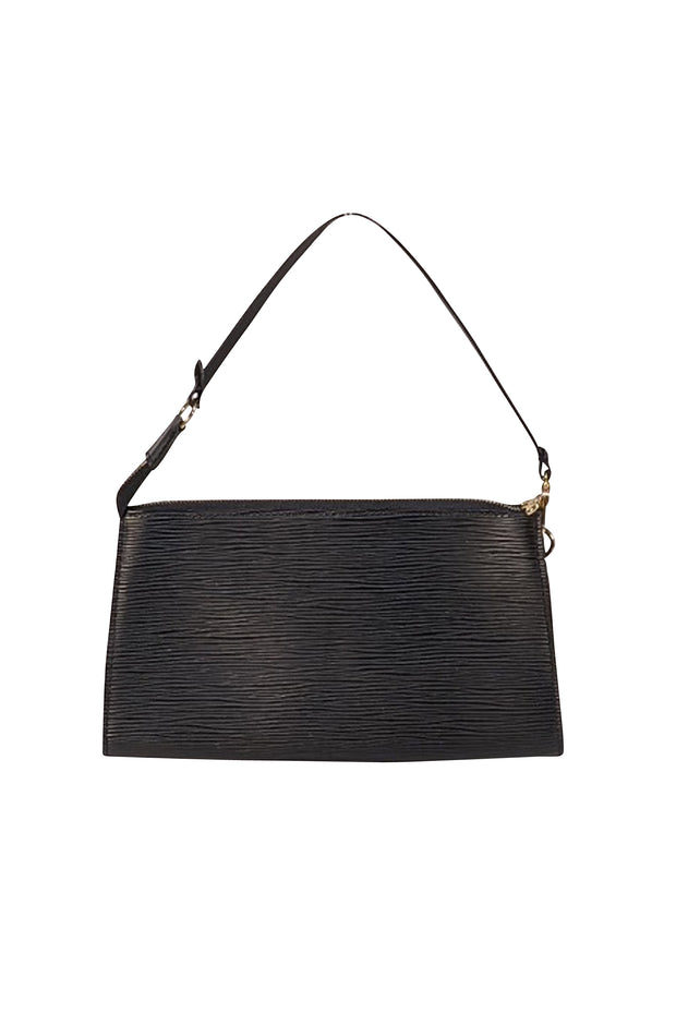 Louis Vuitton - Black Epi Leather Pochette Bag - Current Boutique