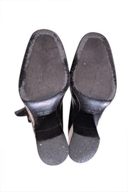 Laurence Dacade - Black Calf Leather Ankle Heel Boot Sz 6.5 - Current Boutique