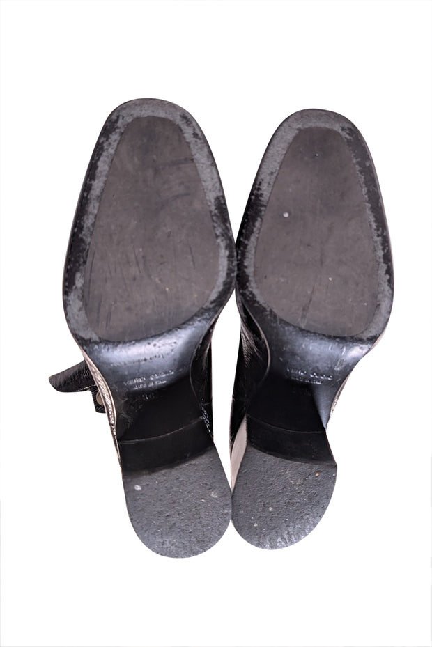 Laurence Dacade - Black Calf Leather Ankle Heel Boot Sz 6.5 - Current Boutique