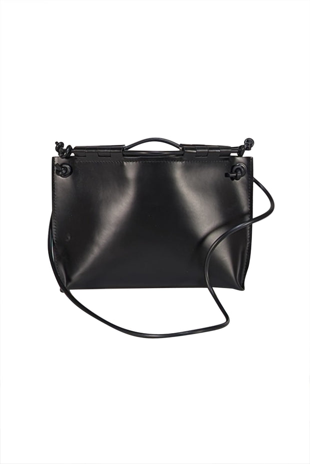 Kozha Numbers - Black Leather "The Siesta" Shoulder Bag - Current Boutique