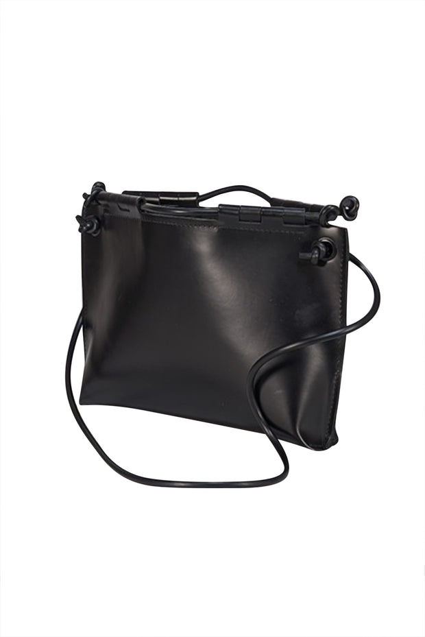 Kozha Numbers - Black Leather "The Siesta" Shoulder Bag - Current Boutique