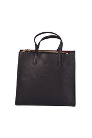 Marc Jacobs - Black Leather " The Bead & Pompoms Mini Grind" Bag - Current Boutique