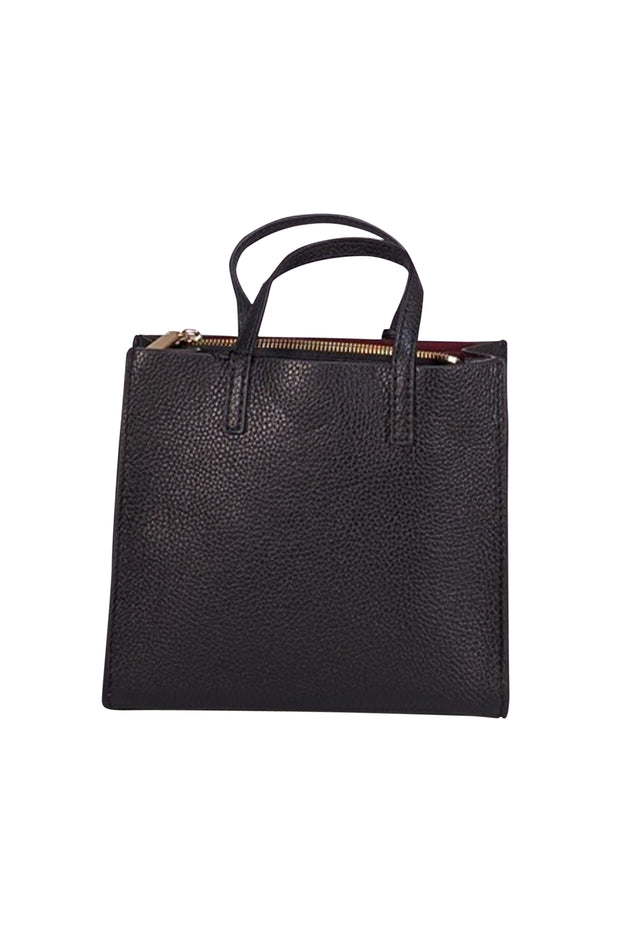 Marc Jacobs - Black Leather " The Bead & Pompoms Mini Grind" Bag - Current Boutique