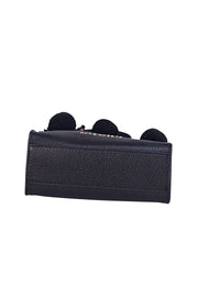Marc Jacobs - Black Leather " The Bead & Pompoms Mini Grind" Bag - Current Boutique