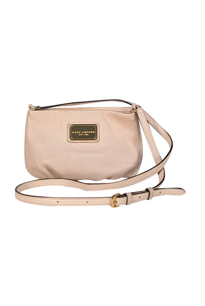 Marc Jacobs - Beige Pebbled Leather Crossbody Bag