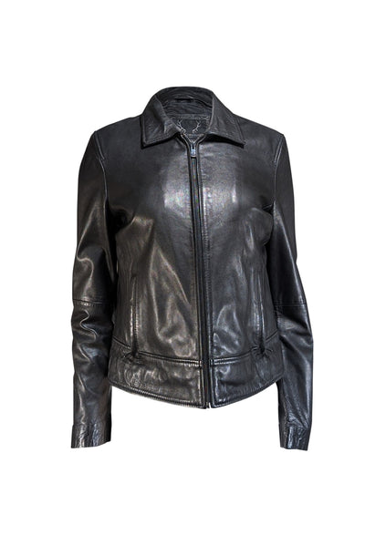 Bod & Christensen - Black Leather Jacket Sz M - Current Boutique