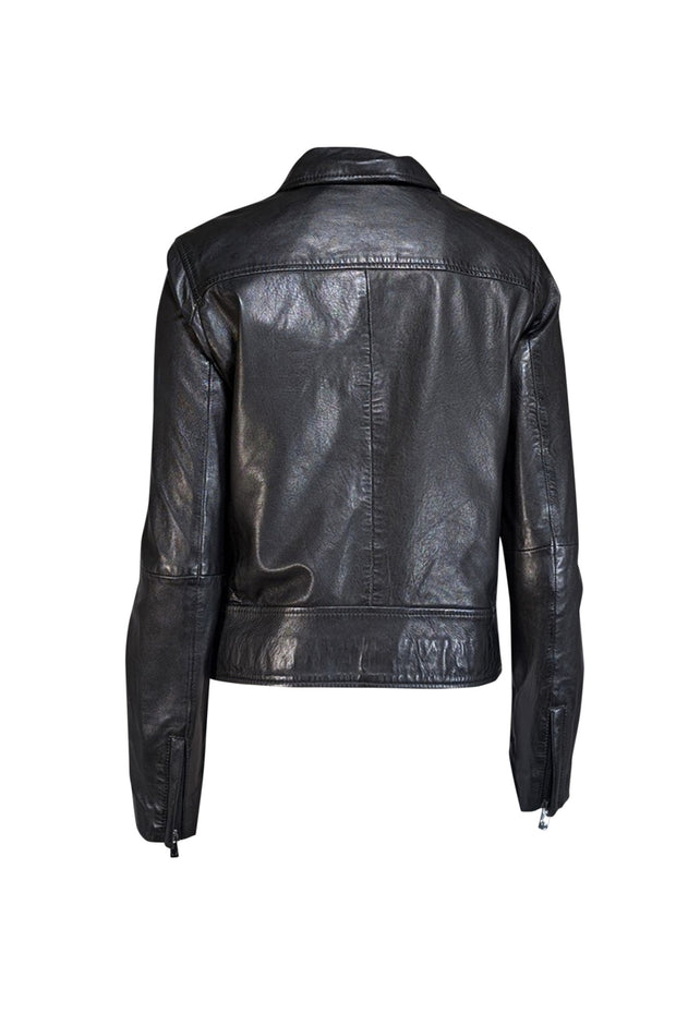 Bod & Christensen - Black Leather Jacket Sz M - Current Boutique