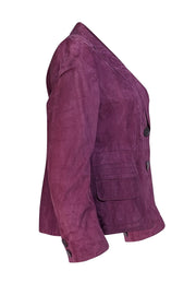 Akris Punto - Plum Suede Blazer Sz 10
