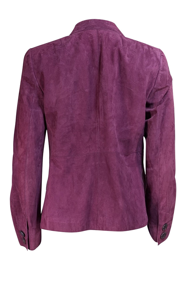 Akris Punto - Plum Suede Blazer Sz 10