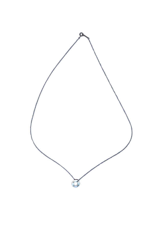 Tiffany & Co. Sterling Silver Roman Numeral Pendant Necklace - Current Boutique