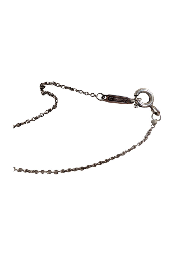 Tiffany & Co. Sterling Silver Roman Numeral Pendant Necklace - Current Boutique