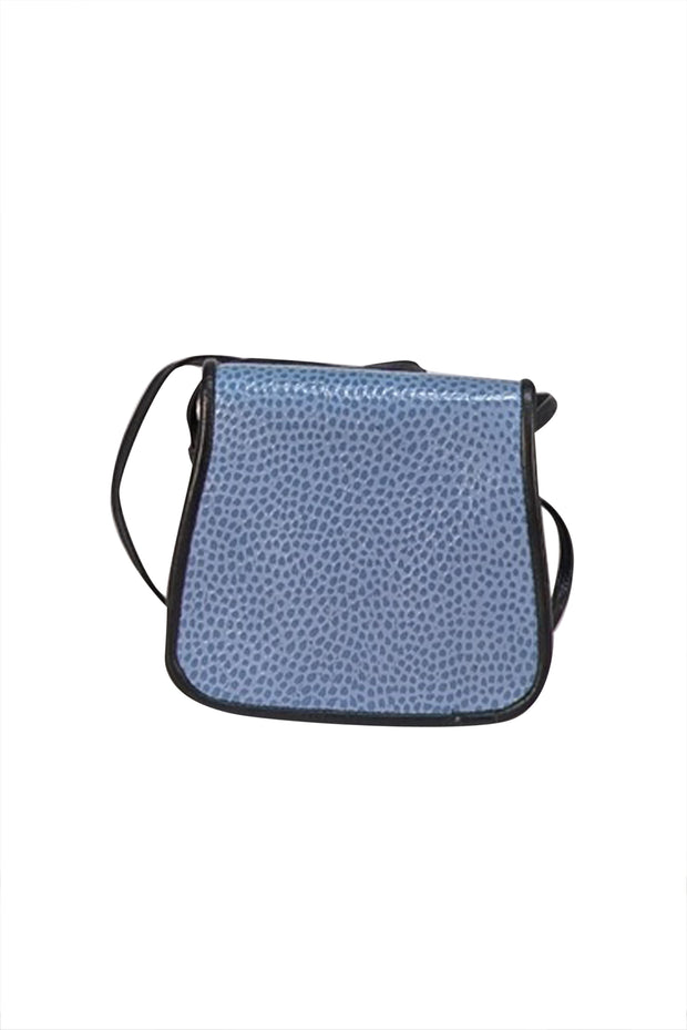 Roche - Light Blue Textured Small Crossbody Bag - Current Boutique