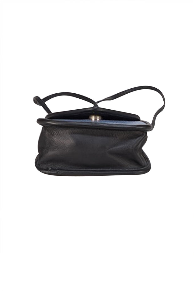 Roche - Light Blue Textured Small Crossbody Bag - Current Boutique