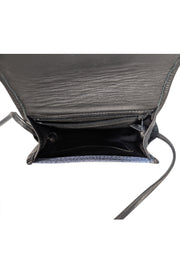 Roche - Light Blue Textured Small Crossbody Bag - Current Boutique
