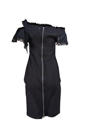 Diesel - Black Off The Shoulder Fitted Dress Sz S - Current Boutique