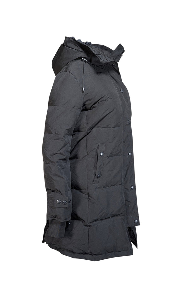 Canada Goose - Black Hooded Long Parka Coat Sz M - Current Boutique