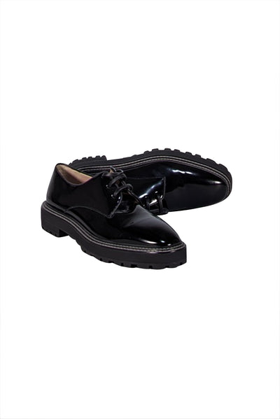 Stuart Weitzman - Black Patent Leather Loafers Sz 9.5