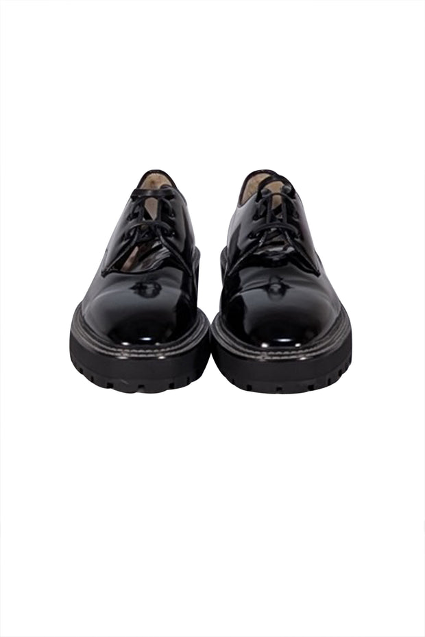 Stuart Weitzman - Black Patent Leather Loafers Sz 9.5