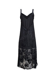 Rag & Bone - Black Brocade "Collete" Slip Dress Sz M - Current Boutique
