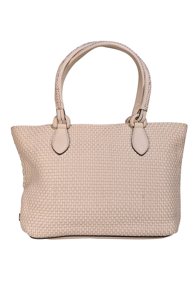 Cole Haan - Ivory Woven Tote Bag - Current Boutique
