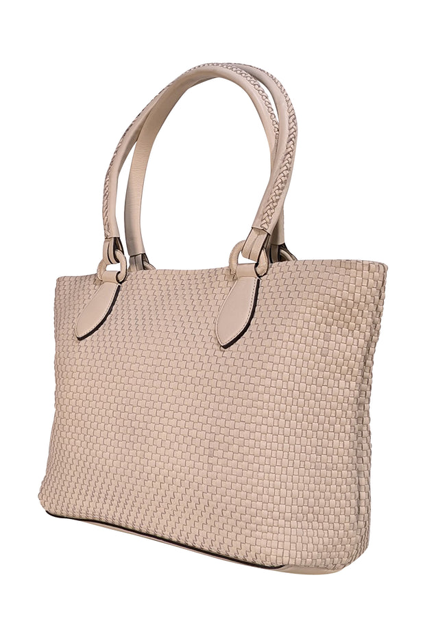 Cole Haan - Ivory Woven Tote Bag - Current Boutique