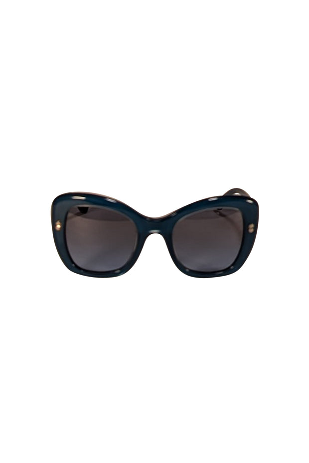 Dolce & Gabbana - Teal Blue Large Sunglasses - Current Boutique