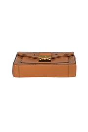 MCM - Tan & Black Monogram Mille Viestos Small Crossbody Bag - Current Boutique